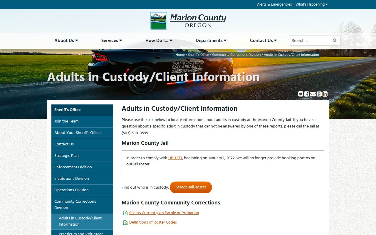 Marion County released inmate mugshot removal notice