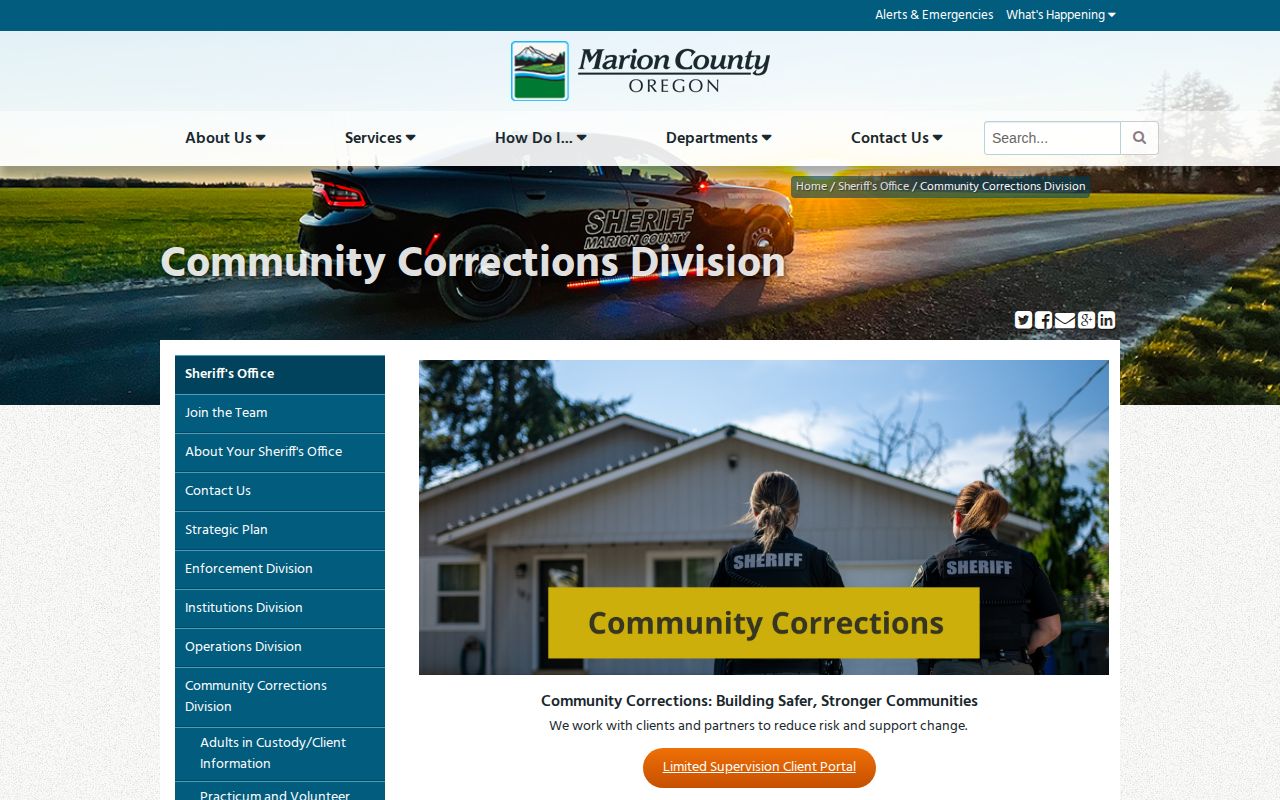 Marion County post-release supervision office and units